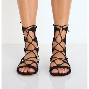 Schutz erlina suede gladiator sandal